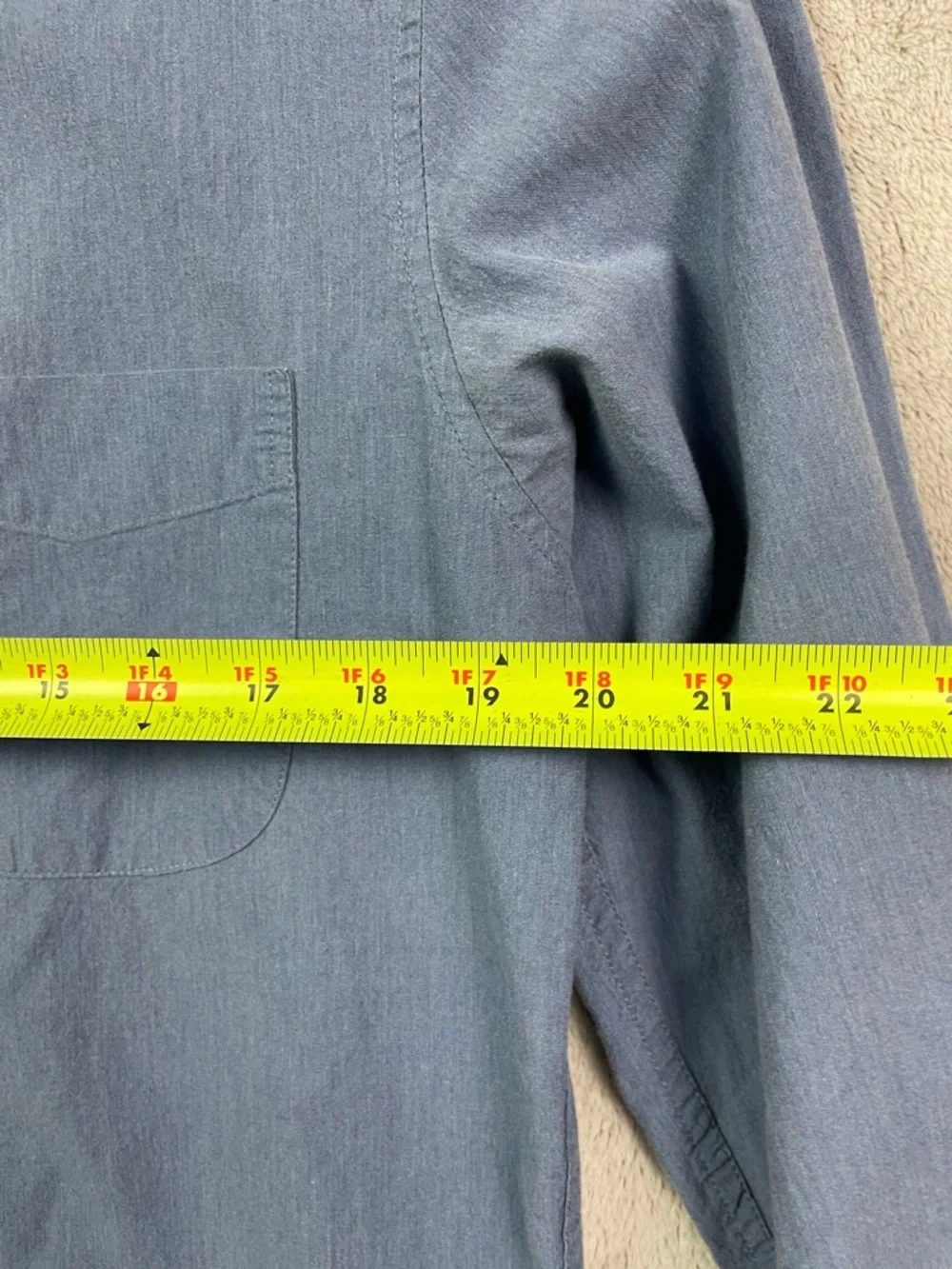 J.‎ Crew Men's Secret Wash Shirt - Medium - Classic Fit - Blue Stretch Cotton